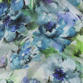 Multicolor viscose crepe fabric in floral design-D13820
