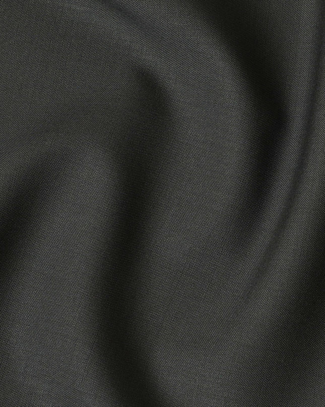 Olive Plain Premium Pure Italian all wool suiting fabric-D14691 Regal Fabrics