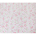Pearl grey cotton satin fabric with multicolor print in floral design-D15277 - Regal Fabrics