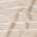 Gold nylon tulle fabric with same tone embroidery and sequins in stripe design-D6681