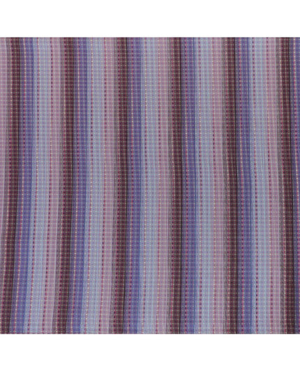 Multicolor 100% cotton shirting fabric in fancy design-D7413