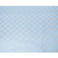 Carolina blue silk chiffon fabric with gold and silver metallic lurex in dot design-D7292