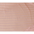 Light pink nylon tulle fabric with same tone embroidery in stripe design-D9188