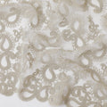 Dull gold nylon tulle fabric with same tone embroidery in paisley design-D11694 Regal Fabrics
