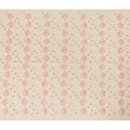 Light gold Premium pure cotton voile fabric with peach, magenta pink and beige embroidery in floral design-D15254