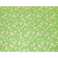 Screamin green uragiri cotton voile fabric with same tone jacquard having off white, light mustard and peach print in floral design-D7322 Regal Fabrics