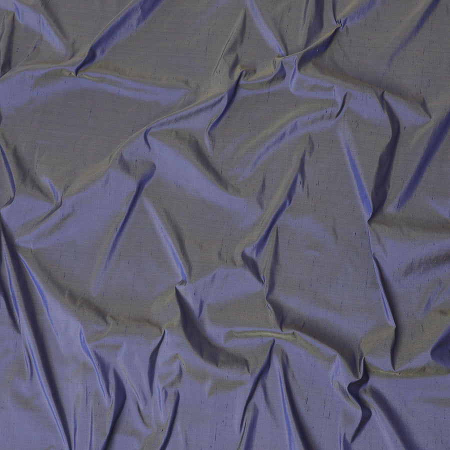 قماش من الحرير الخام الخالص الفاخر باللون الأرجواني المنقط -D12048