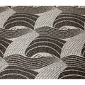 White Premium Italian viscose fabric with pale brown and white print in abstract design-D12359 Regal Fabrics
