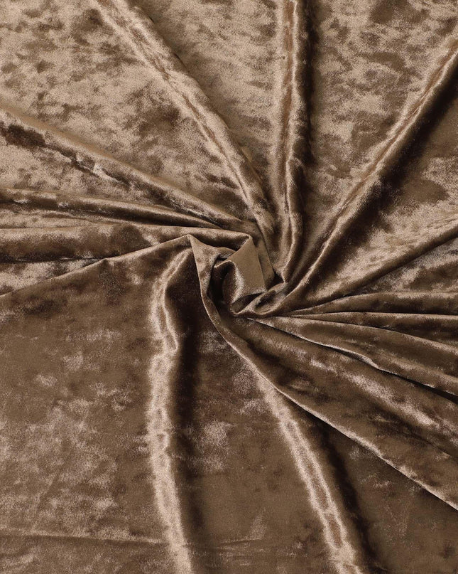 مخمل صناعي قابل للتمدد بلون الكرز والفلفل البني - D9957