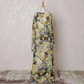 Multicolor Premium pure Italian silk blended velvet makmal dirac fabric in floral design-D15602 Regal Fabrics