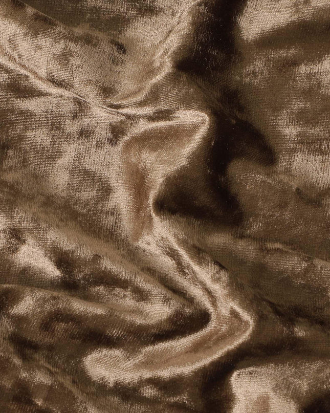 مخمل صناعي قابل للتمدد بلون الكرز والفلفل البني - D9957