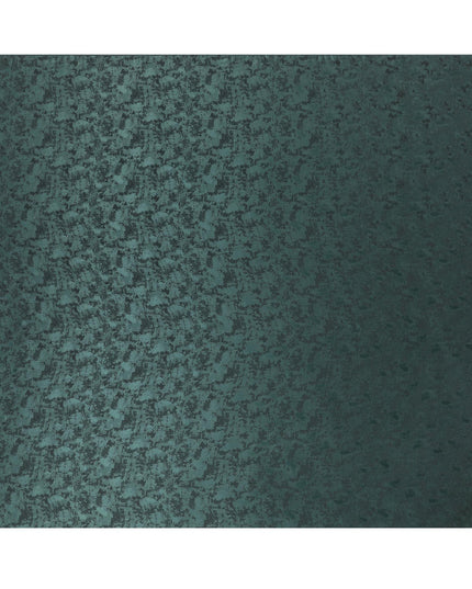 قماش كوبرو أخضر غابات قابل للتحلل بنسبة 100% مع جاكار بنفس اللون بتصميم ذاتي-D6980