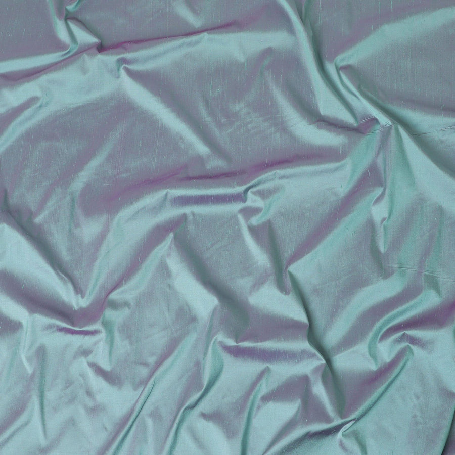 تيفاني الأزرق عادي نسيج الحرير الخام الخالص قسط-D12049