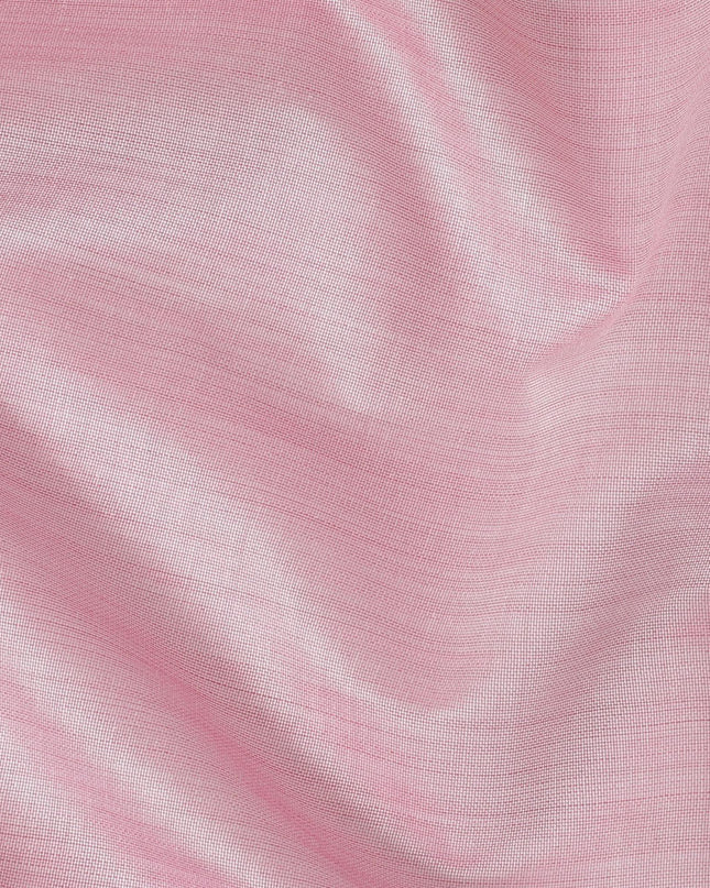 Baby pink Plain synthetic brocade fabric-D14148