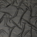 Black premium pure silk chiffon garbasaar with gold metallic lurex in stripe design-D11548 Regal Fabrics
