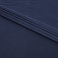 Navy blue Super 120's blended suiting fabric with same tone checks design