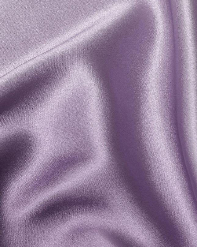 Light lavender to dark plum Premium pure silk satin fabric in ombre design-D15479