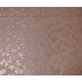 Brown Premium pure French (Fransawi) silk chiffon fabric with same tone viscose and metallic lurex in floral design-D10587