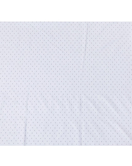 قماش القمصان القطني 100% باللون الأزرق الفاتح مع جاكار باللون الأزرق الداكن بتصميم منقط-D7285