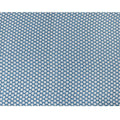 Olympic blue premium pure silk crepe fabric with white print in abstract design-D12077 Regal Fabrics