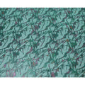 Bottle green Premium pure silk chiffon fabric with multitone metallic lurex in abstract design-D9657
