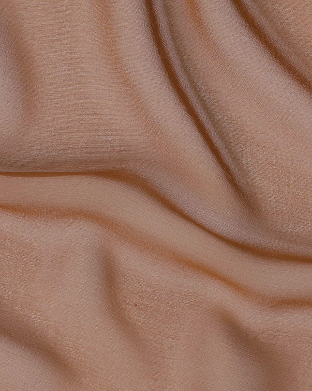 Brown plain silk chiffon fabric-D12929