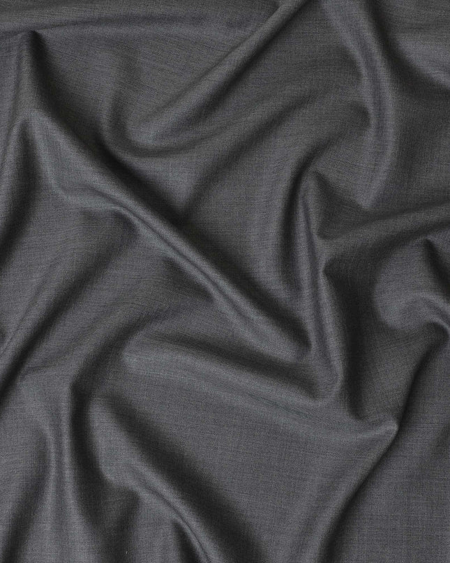 Cloud grey plain Premium super 130's Australian superfine merino wool suiting fabric-D11442