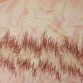 Double shaded orange nylon tulle fabric with sequins in fancy design Regal Fabrics