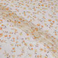 Off white premium pure silk chiffon fabric with multicolor print in floral design-D13226