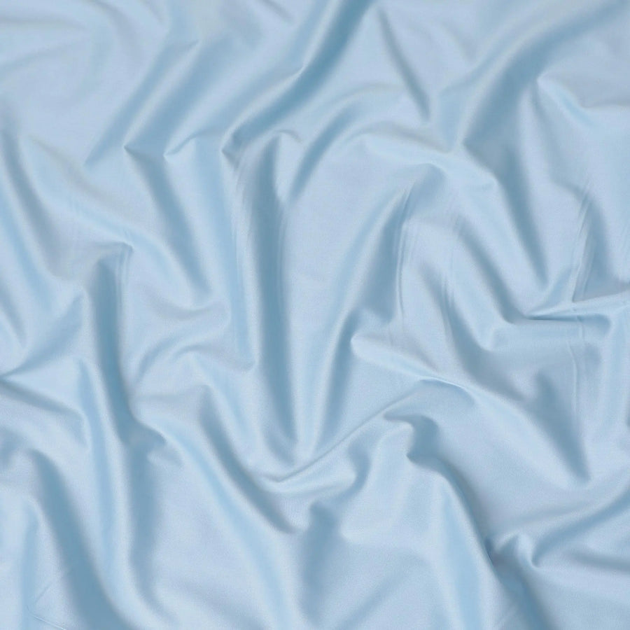 Baby blue plain premium 100% Swiss cotton shirting fabric-D13086 Regal Fabrics