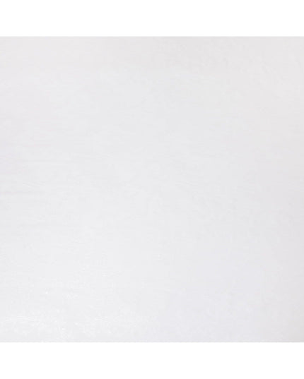 قماش شيفون حريري خالص أبيض فاخر مع لوريكس معدني بنفس اللون بتصميم زهور -D10162