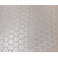 Flint grey premium pure silk chiffon fabric with gold metallic lurex in fancy design-D10151