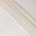 Off white Premium pure silk chiffon fabric with gold metallic lurex in stripe design-D12437