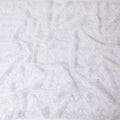 White nylon tulle fabric with same tone embroidery in floral design-D11750