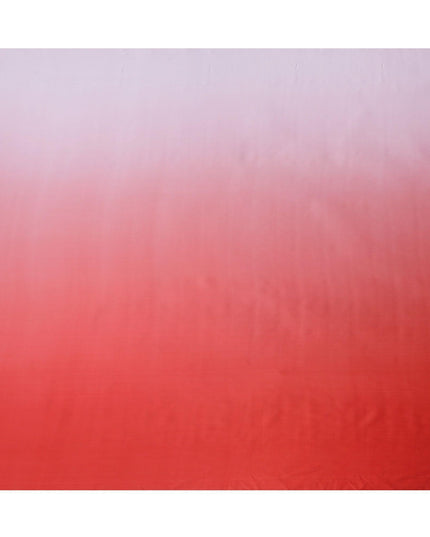 قماش من الشيفون الحريري الخالص الفاخر بتصميم أومبري-D13391 من الخزامي الفاتح إلى الأحمر القرميدي