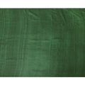 Emerald green plain blended tussar silk fabric-D12247