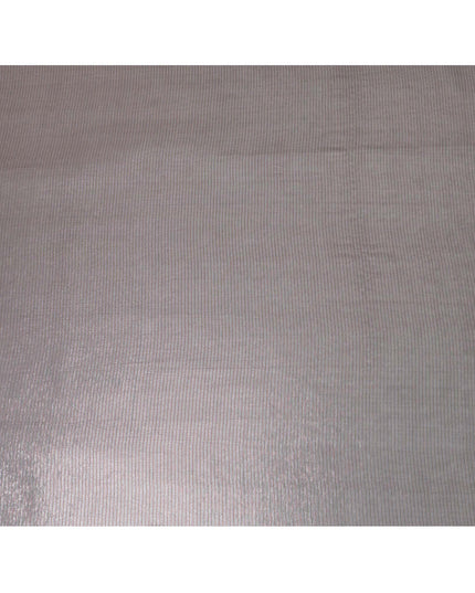 Black Premium French (Fransawi) silk chiffon fabric with multicolor metallic lurex in stripe design-D9378