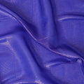 قماش شيفون صناعي باللون الأزرق الملكي مع لوريكس معدني بنفس اللون بتصميم زهور -D10117
