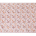Light pink cotton voile fabric with same tone, sage green and peach embroidery in floral design-D14468