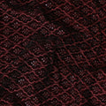 Dark maroon premium pure silk blended velvet same tone embroidery having sequins in fancy design-D13669 Regal Fabrics