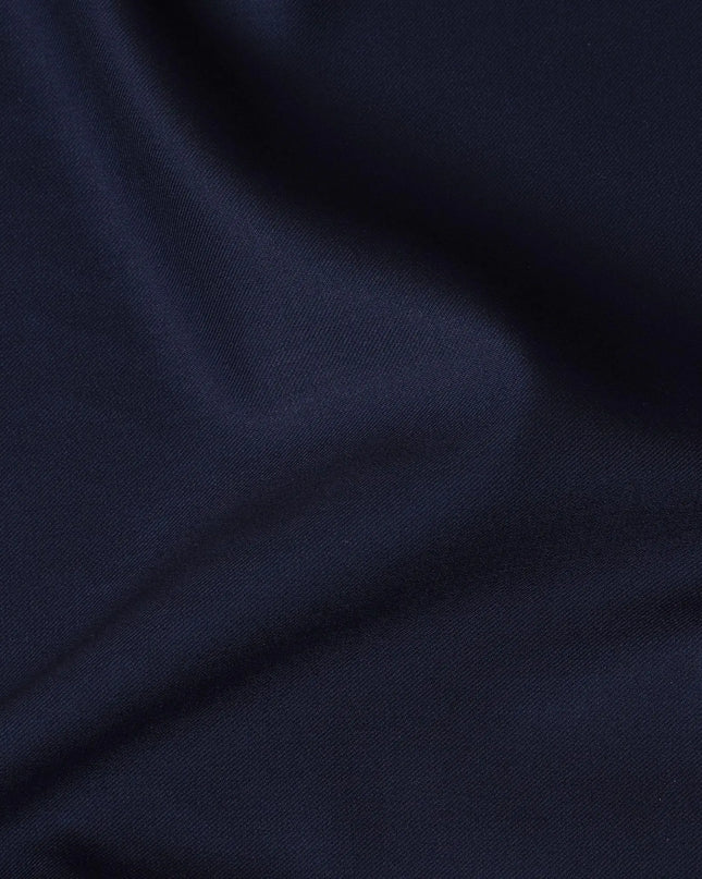 Space blue plain Premium pure English super 180's all wool and cashmere suiting fabric-D14825 Regal Fabrics