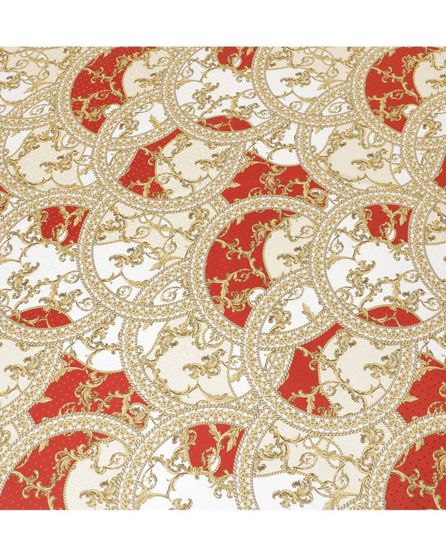 ساتان حرير خالص إيطالي فاخر بلون رمادي نهر اللؤلؤ مع جاكار منقط بنفس اللون مع طباعة متعددة الألوان بتصميم زهور-D9727