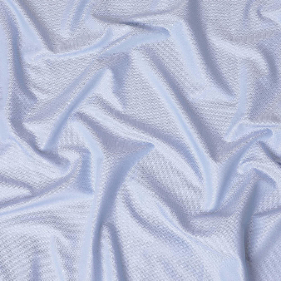 قماش القمصان القطني الإيطالي الفاخر بنسبة 100% باللون الأزرق الفاتح بتصميم ذاتي-D10823