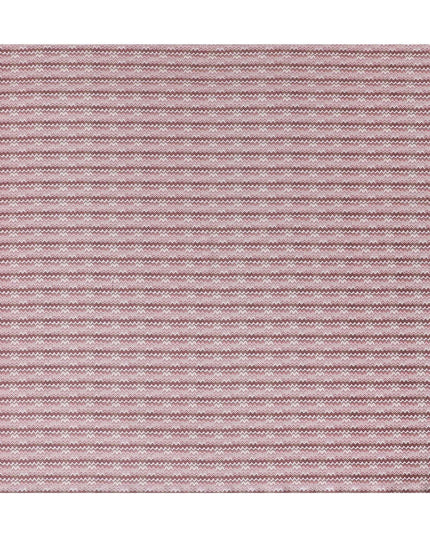 Cerise pink cotton satin fabric with multicolor print in abstract design-D15454