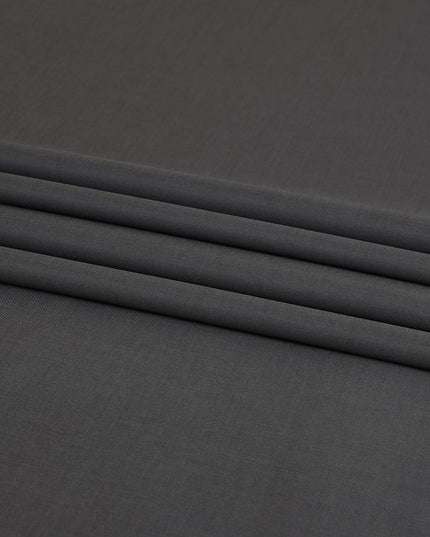 Anchor grey Swiss 100% cotton shirting fabric in twill weave-D7420