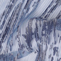 Turkish blue nylon tulle fabric with same tone fancy glitter embroidery in fancy design-D13986 Regal Fabrics