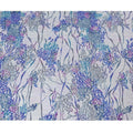 Multicolor mesh tulle fabric with flocking in fancy design-D14035 Regal Fabrics